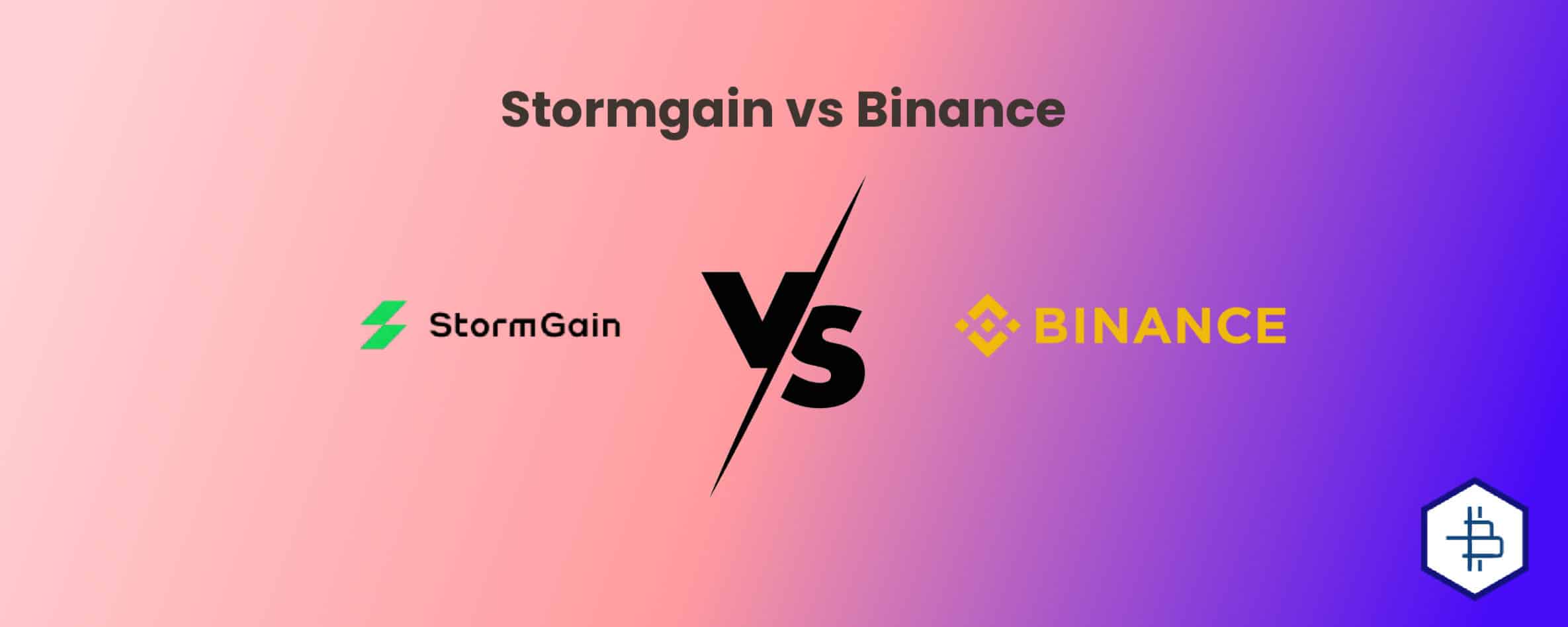 Stormgain vs Binance