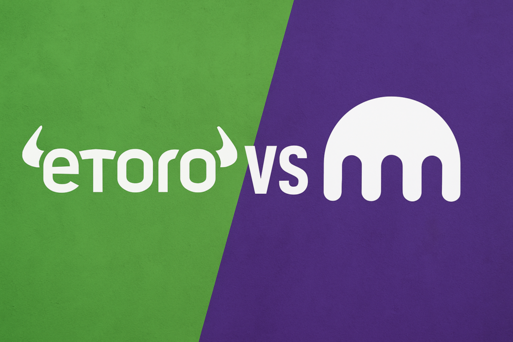 Beitragsbild zu eToro vs. Kraken