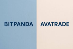 Beitragsbild zu Bitpanda vs. AvaTrade