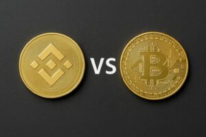 Beitragsbild zu Binance vs. Bitcoin.de
