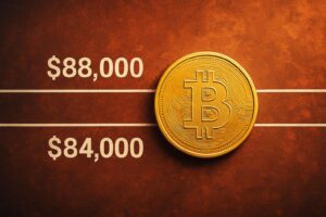 Bitcoin vor harter Zone: 84.000–88.000 Dollar entscheidet