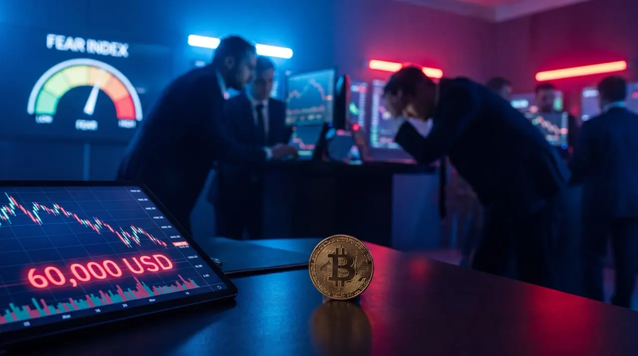 Extreme Angst am Bitcoin-Markt - Kurs rutscht unter $60000