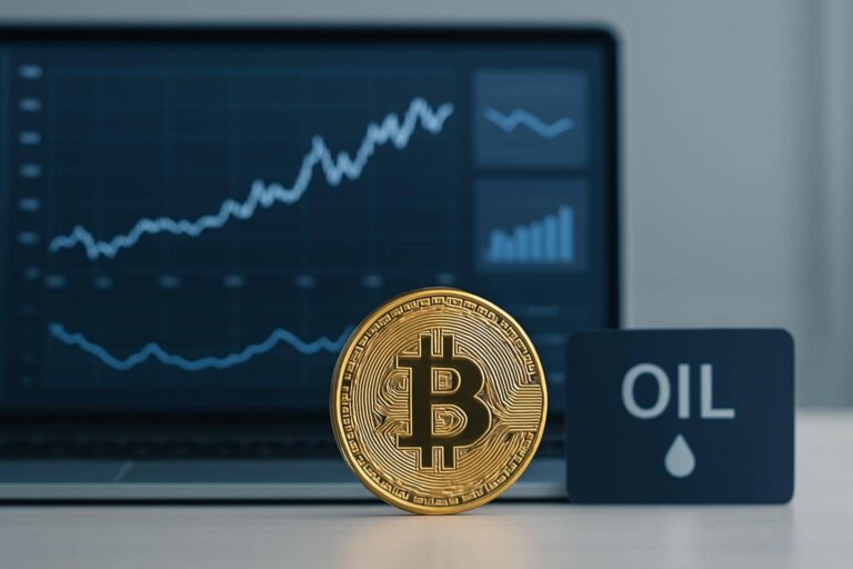 Bitcoin bleibt ruhig trotz Öl unter 80 US-Dollar