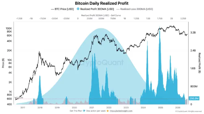 Bitcoin Daily Realized Profit - 30DMA
